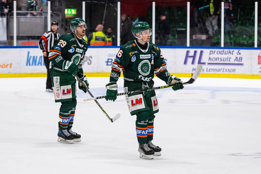 Kristianstads Jack Kopacka och Filip Karlsson deppar