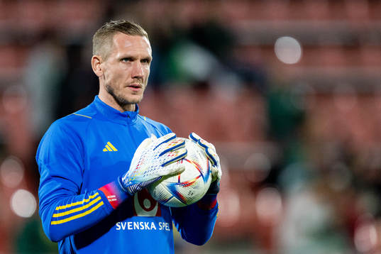 Goalkeeper Robin Olsen of Sweden