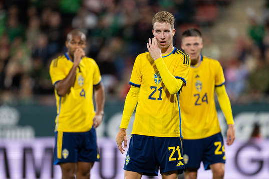 Isak Hien , Samuel Gustafson and Emil Holm of Sweden