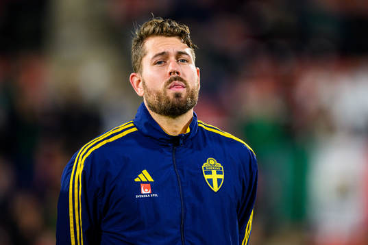 Goalkeeper Kristoffer Nordfeldt of Sweden