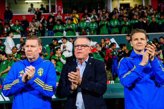 Assistant coach Peter Wettergren, head coach Janne
