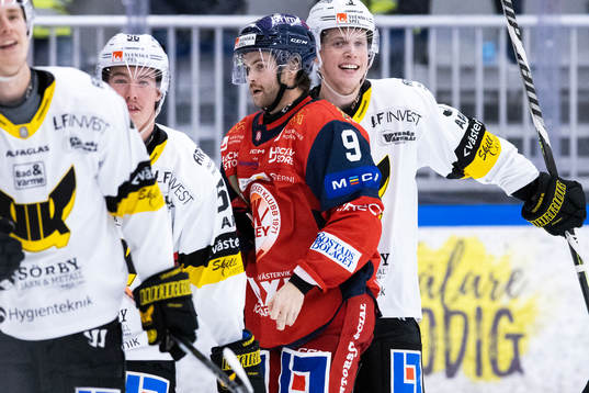 Västerås spelare jublar