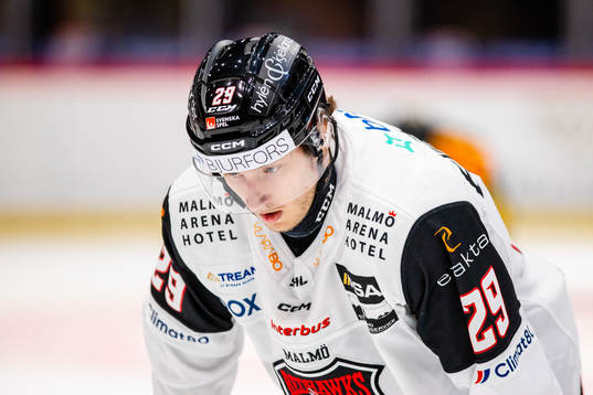 Malmö Redhawks Eric Engstrand deppar