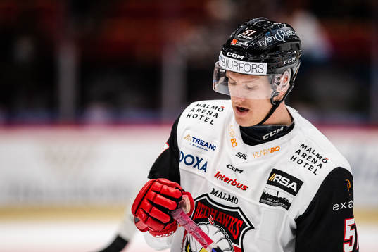 Malmö Redhawks Emil Sylvegård deppar