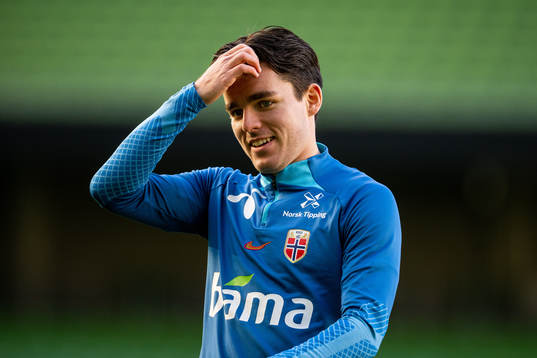 Hugo Vetlesen of the Norwegian national football team