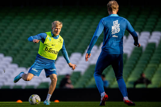 Birger Meling of the Norwegian national football team