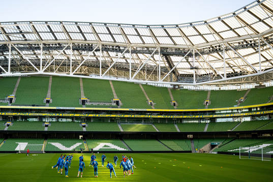 General view of Aviva Stadium