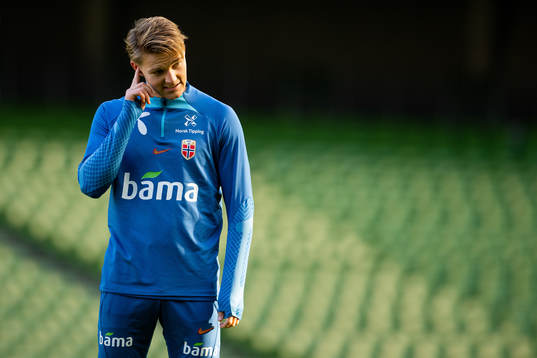 Martin Ødegaard of the Norwegian national football team