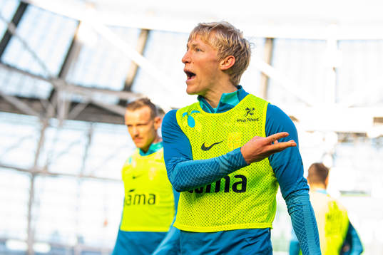 Birger Meling of the Norwegian national football team