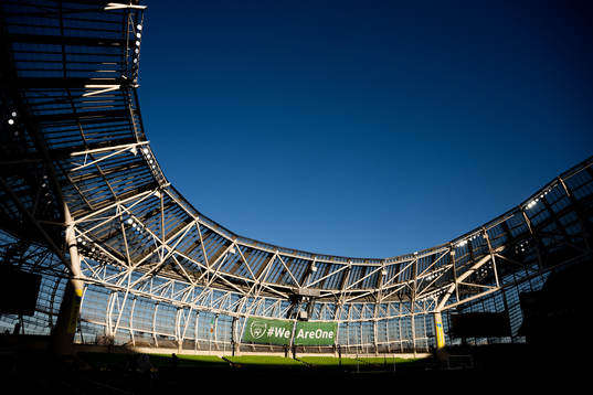 General view of Aviva Stadium