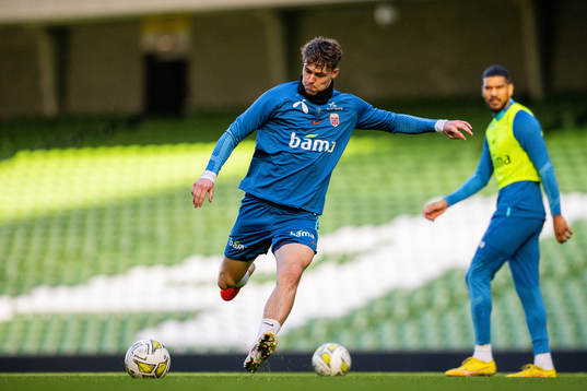 Jørgen Strand Larsen of the Norwegian national football