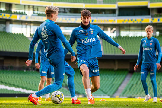 Marcus Holmgren Pedersen and Jørgen Strand Larsen of the