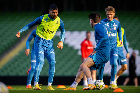Ohi Omoijuanfo of the Norwegian national football team