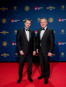 Jens Boivie och Anders Larsson på röda mattan