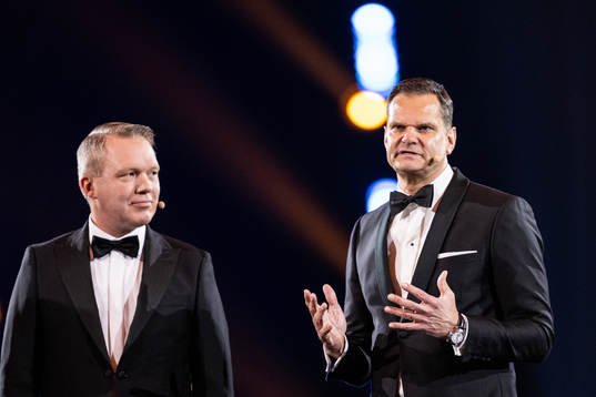 Anders Larsson och Patrik Hofbauer, VD Svenska Spel