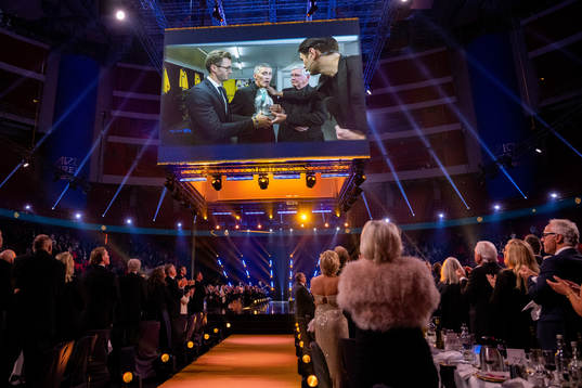 Börje Salming tilldelas priset Tidernas Svenska Hockey