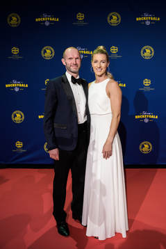 Nils Ekman och Danijela Rundqvist på röda mattan