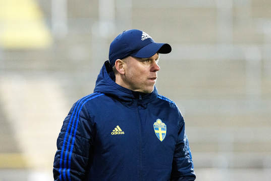 Sveriges förbundskapten Viktor Eriksson