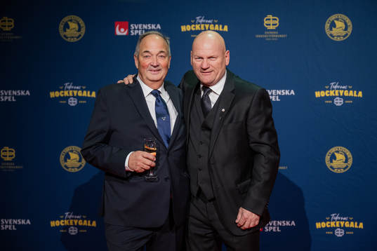 Anders Weiderstål och Håkan Södergren på röda mattan