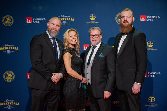 Johan Stark och Anders Lundberg på röda mattan