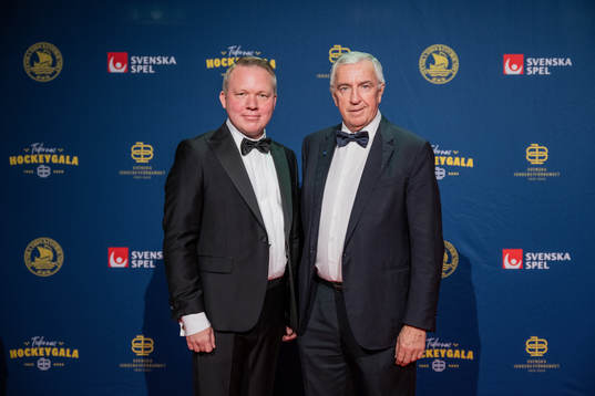 Anders Larsson, ordförande Svenska Ishockeyförbundet, och