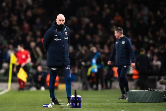 Head coach Ståle Solbakken of Norway