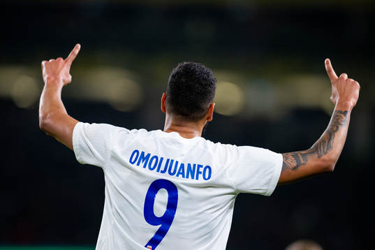 Ohi Omoijuanfo of Norway celebrates