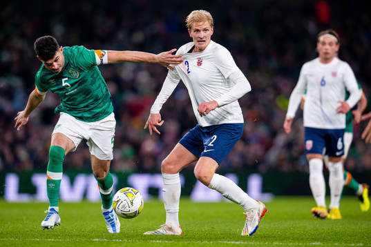 John Egan of Ireland and Morten Thorsby of Norway