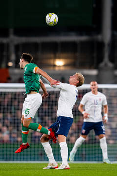 Jayson Molumby of Ireland and Morten Thorsby of Norway