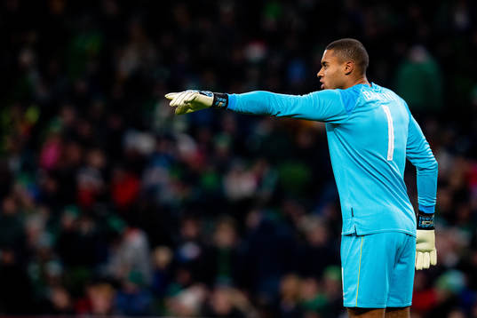Goalkeeper Gavin Bazunu of Ireland