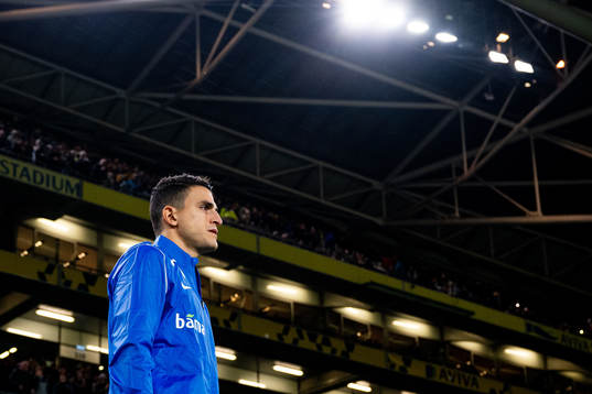 Mohamed Elyounoussi of Norway enters the pitch