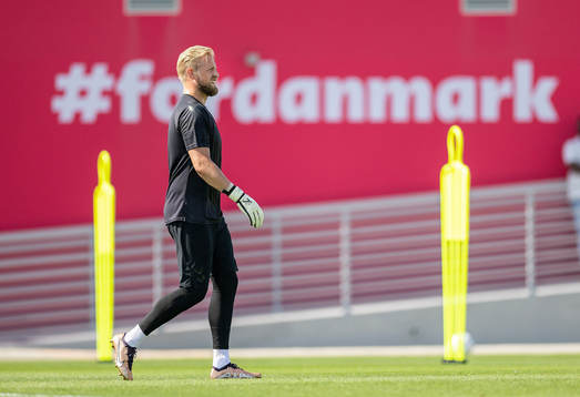 Bläddra bland fler bilder av Fotboll, VM, Danmark, Träning