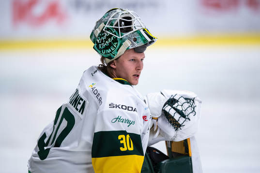 Björklövens målvakt Joona Voutilainen