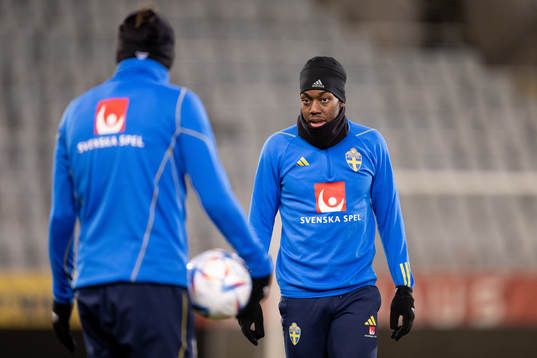 Anthony Elanga of the Swedish national football team