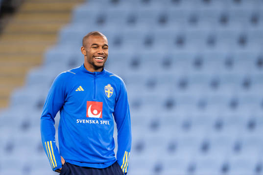 Isak Hien of the Swedish national football team