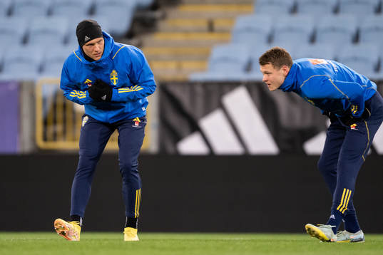 Ludwig Augustinsson and Viktor Claesson of the Swedish