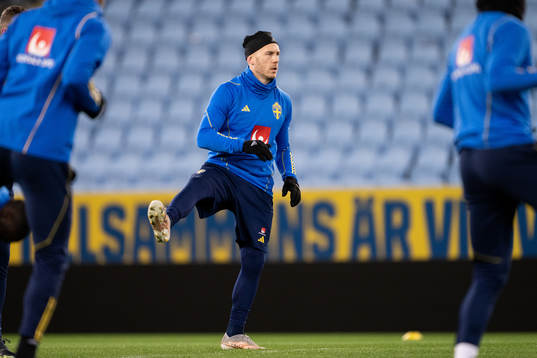 Magnus Eriksson of the Swedish national football team