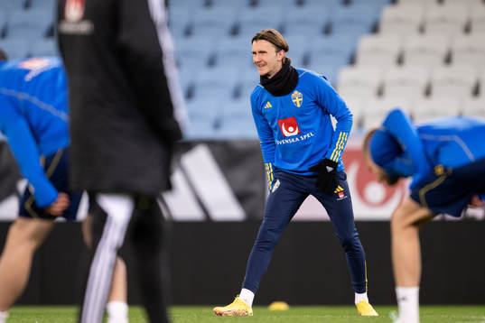 Kristoffer Olsson of the Swedish national football team