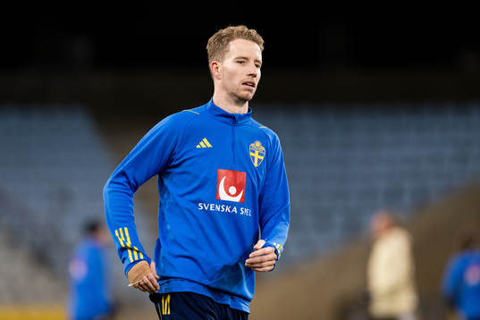 Samuel Gustafson of the Swedish national football team