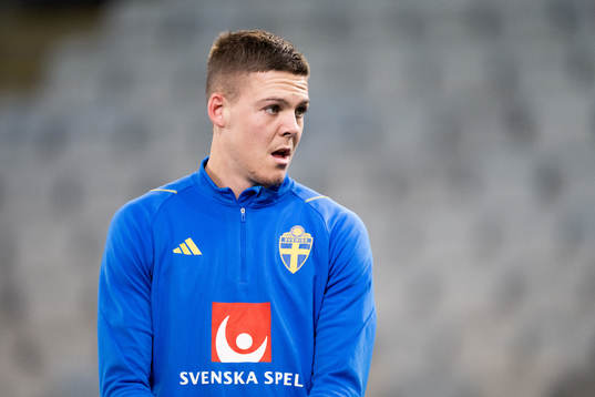 Emil Holm of the Swedish national football team