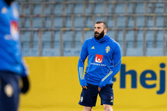 Mikael Ishak of the Swedish national football team