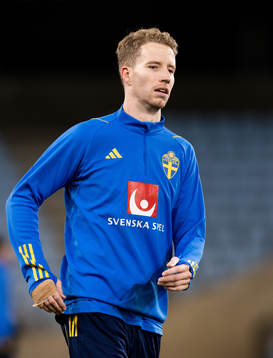 Samuel Gustafson of the Swedish national football team