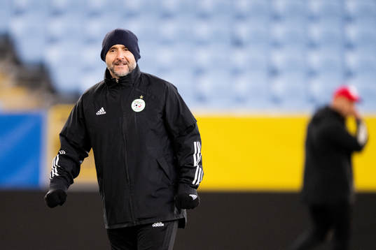 Head coach Djamel Belmadi of Algeria