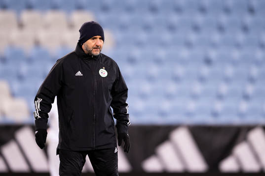Head coach Djamel Belmadi of Algeria