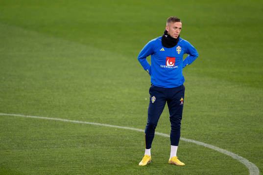 Jesper Karlsson of the Swedish national football team