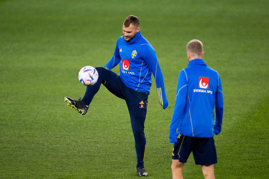 Jesper Karlström of the Swedish national football team