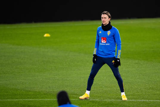 Kristoffer Olsson of the Swedish national football team