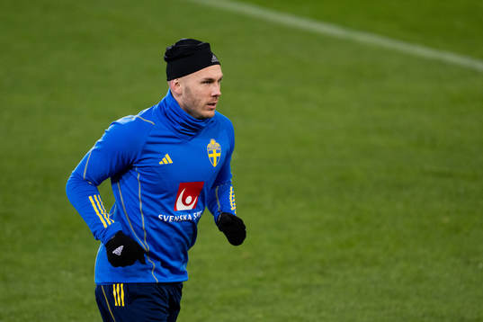Magnus Eriksson of the Swedish national football team