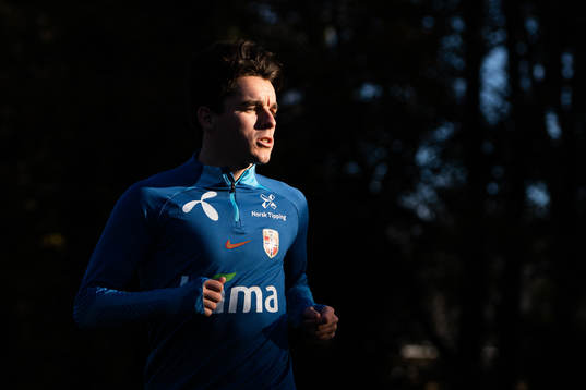 Hugo Vetlesen of the Norwegian national football team