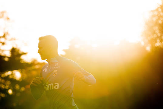 Marius Lode of the Norwegian national football team